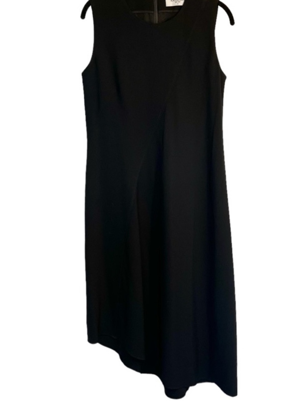 M.M. LaFleur The Lara Dress Eco Heavy Crepe black Assymetrical office career 4 - Picture 2 of 11